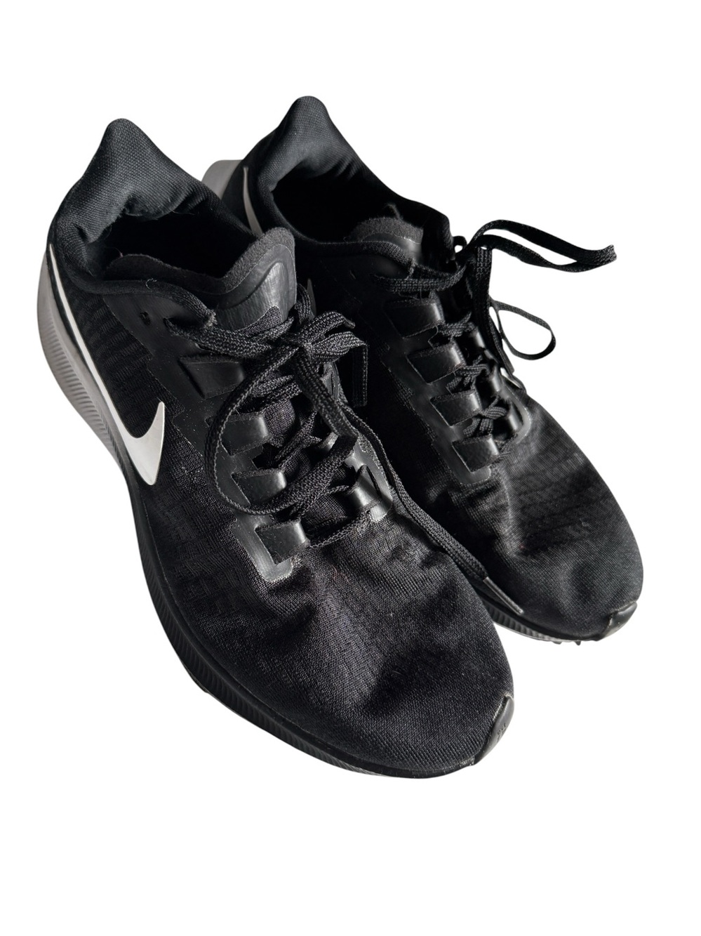 Nike Air Zoom Pegasus SZ 9 Black White Women's Running Shoes Walk Hike Sneakers